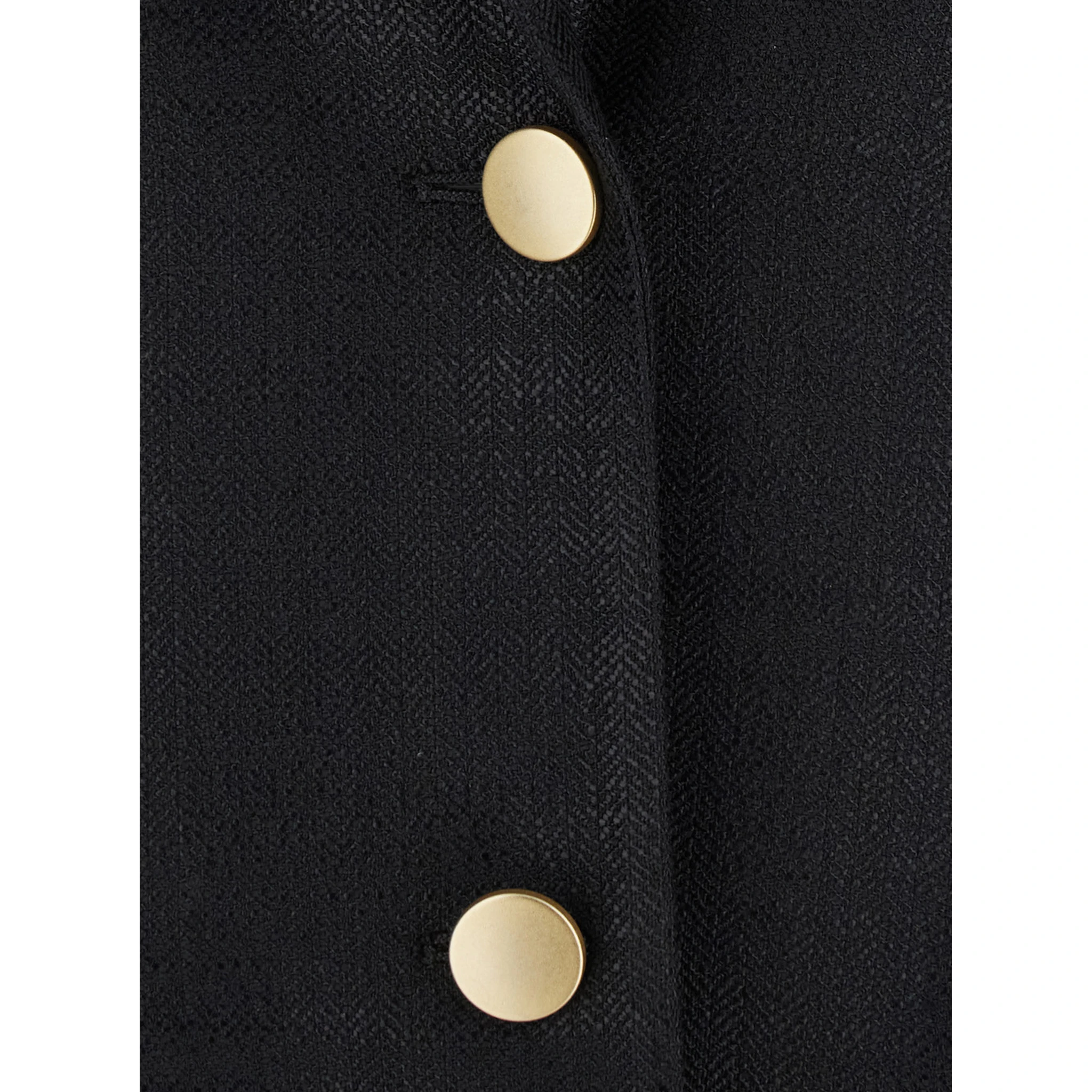 Black Jacket with Pointed Lapels and Front Pockets in Viscose Blend Woman