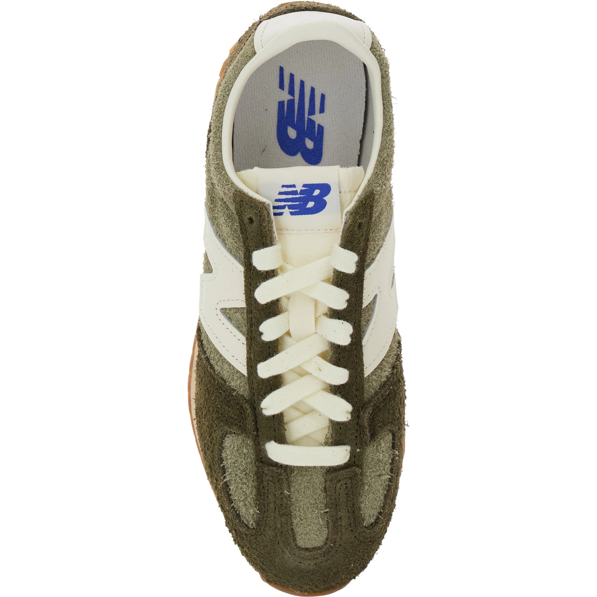 Green Low Top Sneakers with Logo Patch in Suede Unisex