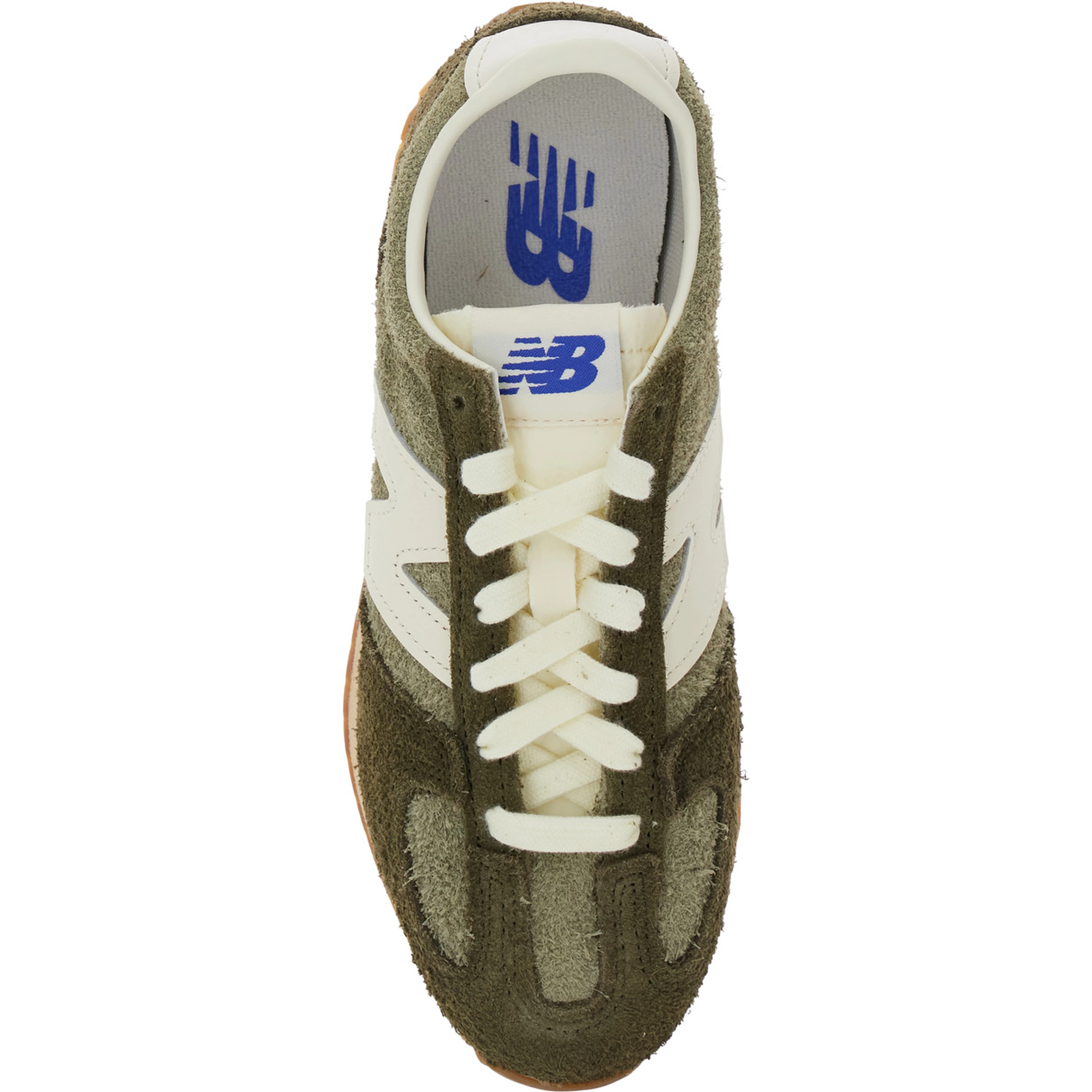 Green Low Top Sneakers with Logo Patch in Suede Unisex