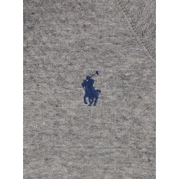 Grey Hoodie with Drawstring Hood and Pony Embroidery on the Front in Cotton Blend Woman