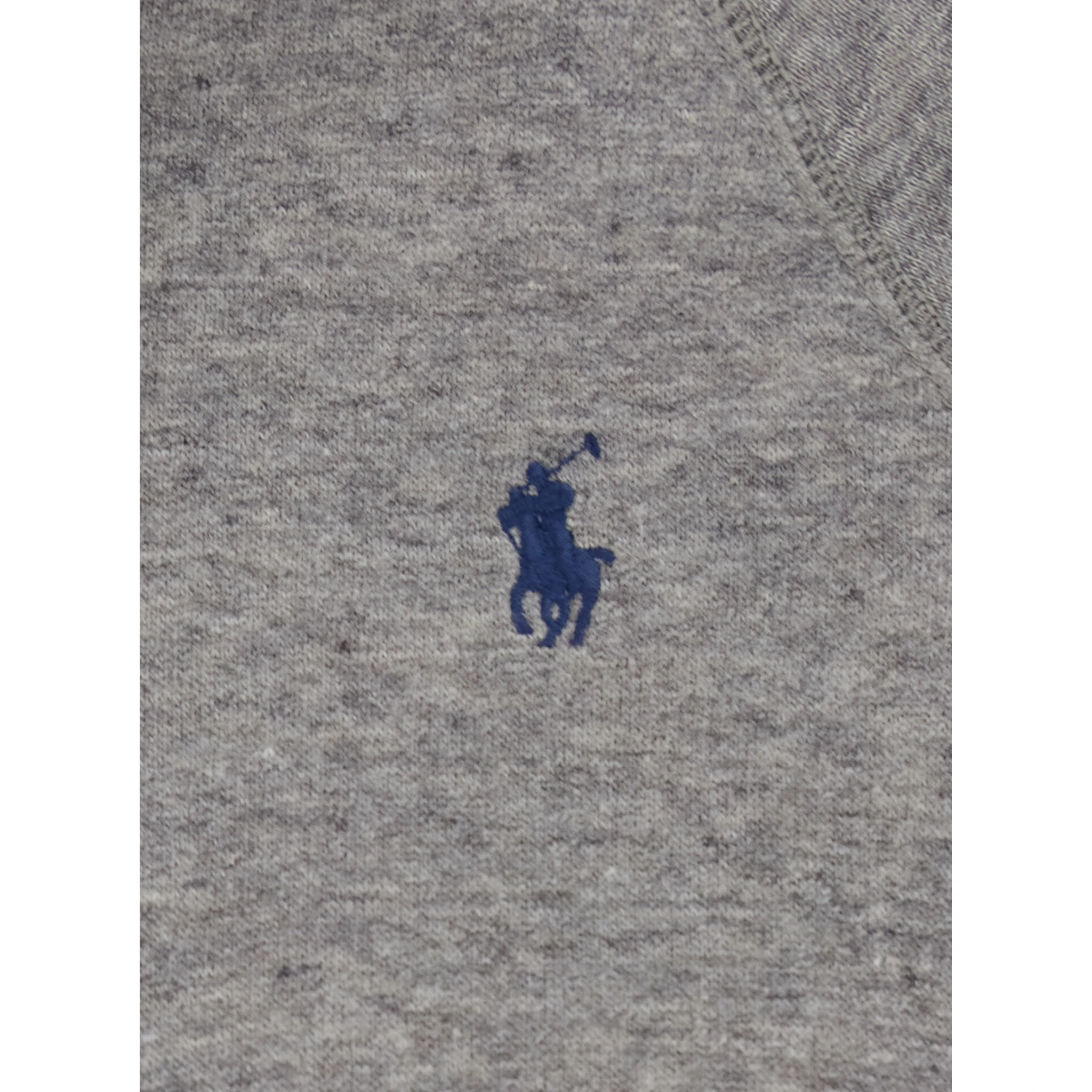 Grey Hoodie with Drawstring Hood and Pony Embroidery on the Front in Cotton Blend Woman