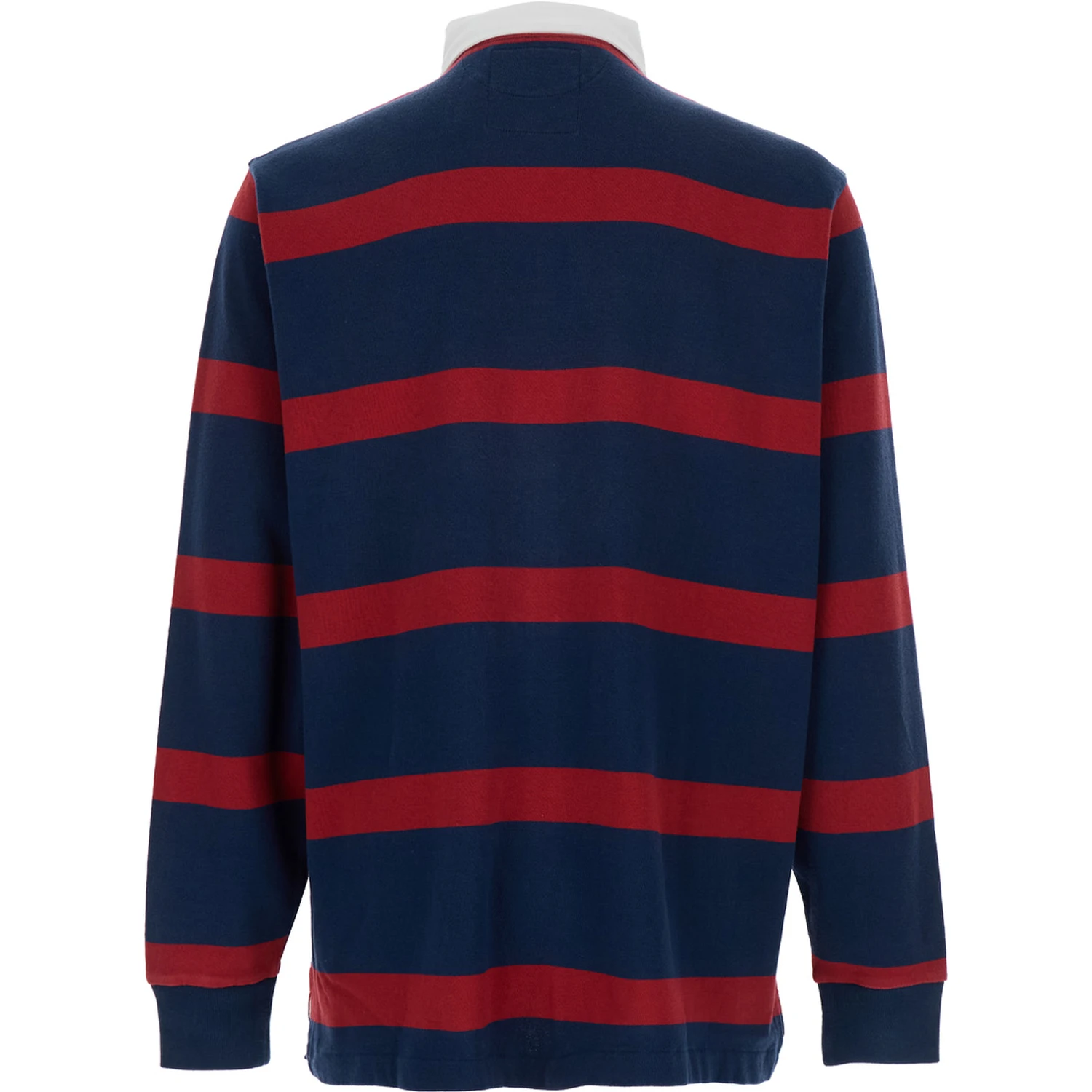"Rugby" Multicolor Polo Shirt with Logo Embroidery on the Front and All-Over Striped Motif in Cotton Man