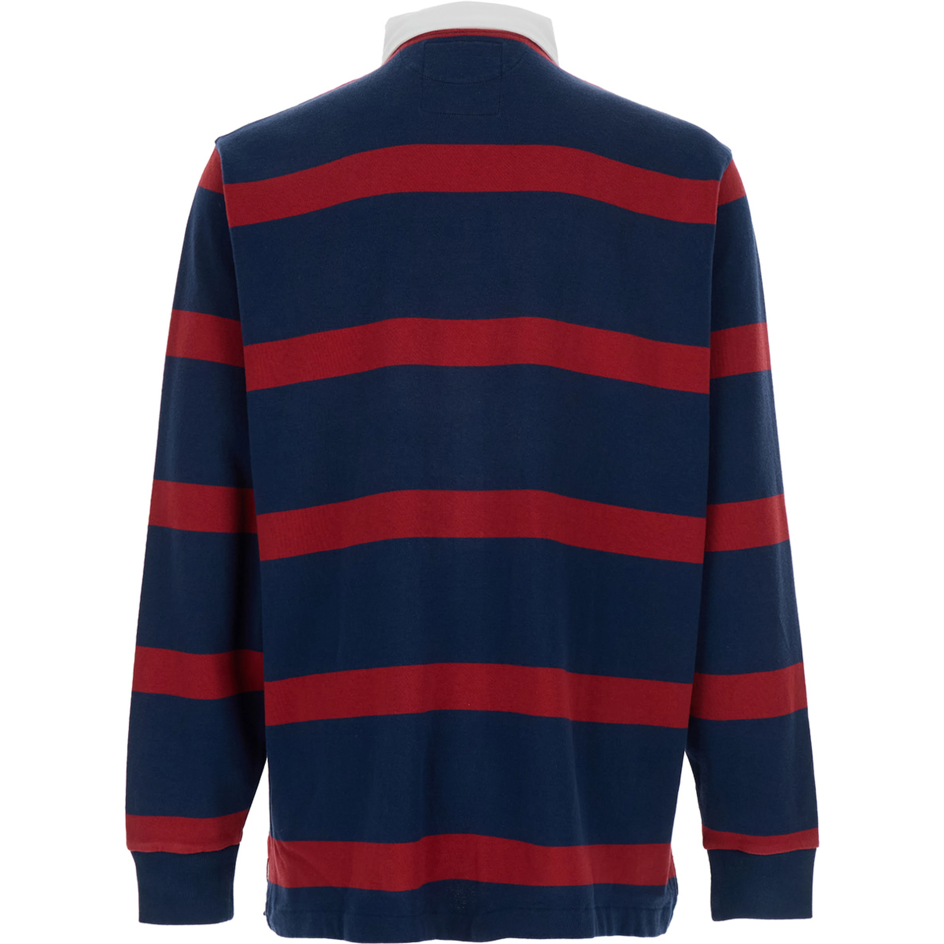 "Rugby" Multicolor Polo Shirt with Logo Embroidery on the Front and All-Over Striped Motif in Cotton Man