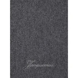 Grey Rectangular Scarf with Logo Lettering on the Front in Wool and Cashmere Woman