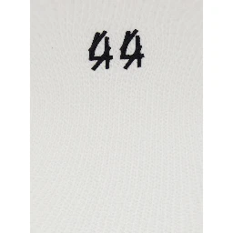 White Sleeveless Top with Round Neck and Logo Embroidery on the Front in Cotton Stretch Man