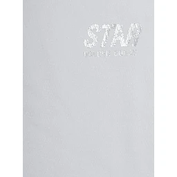 White T-Shirt with Round Neck and Logo on the Front in Cotton Boy