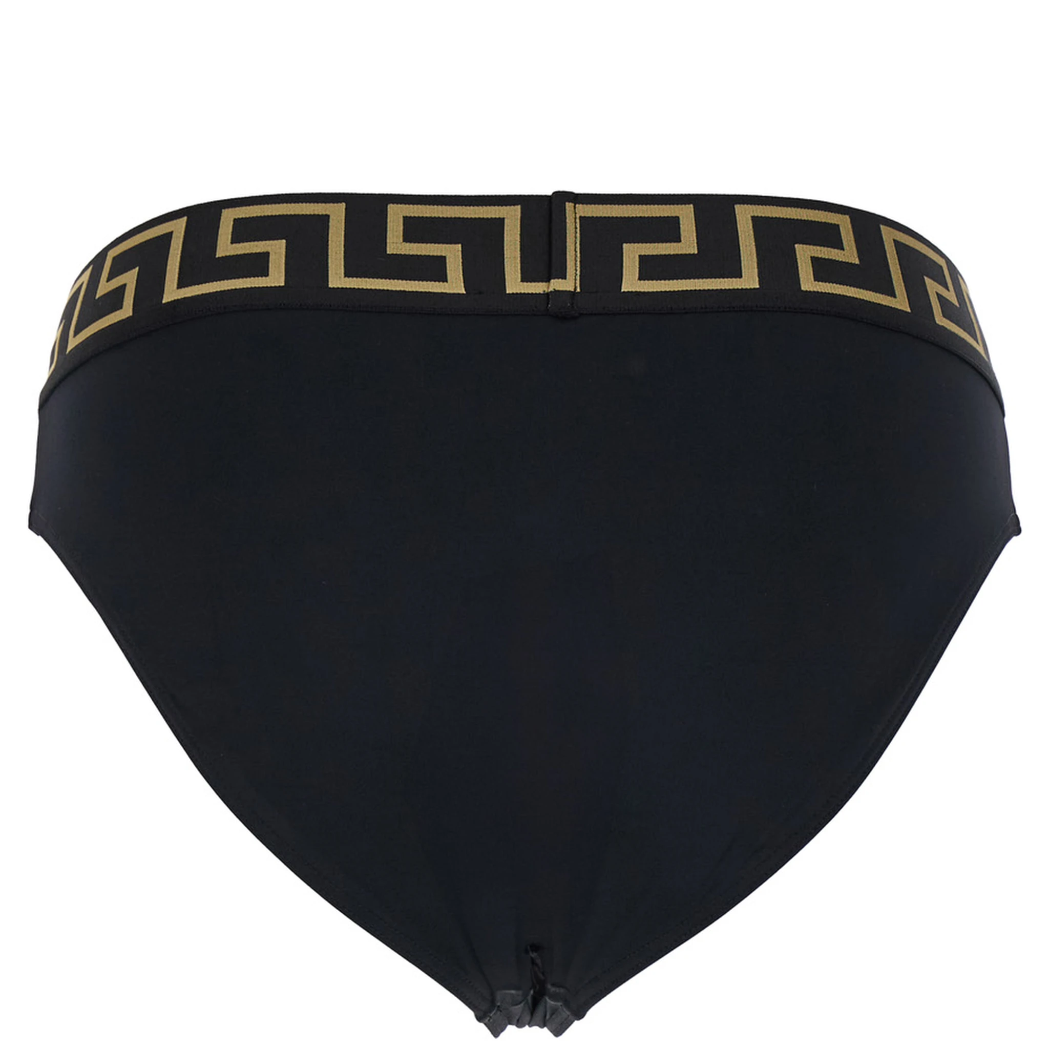 Black Speedo with Greca Detail in Tech Fabric Man