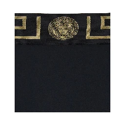 Black Speedo with Greca Detail in Tech Fabric Man