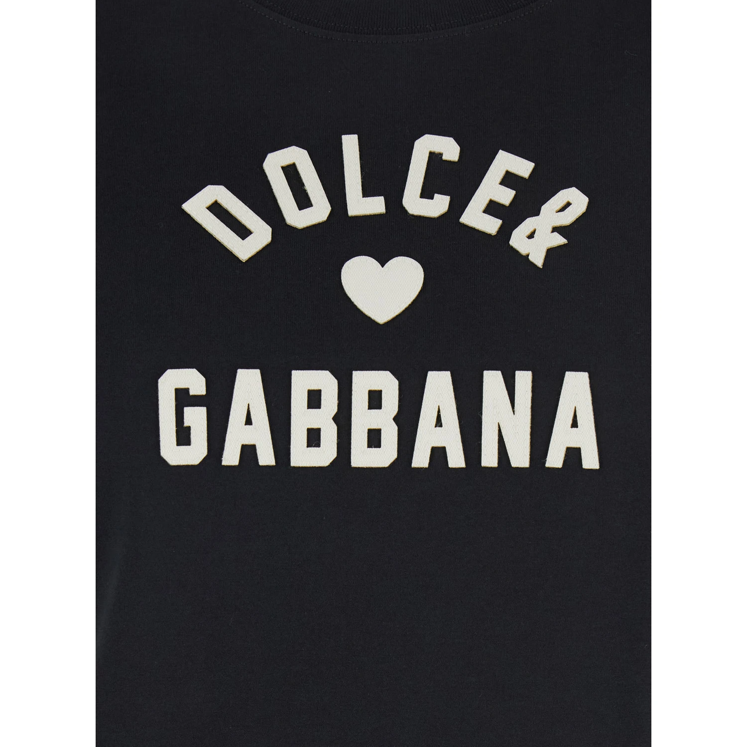 Black Crewneck T-Shirt with Maxi Logo Lettering on the Front in Cotton Woman