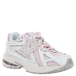 1906R Pink Low Top Sneakers with Logo Detail in Mix of Techno Fabrics Girl