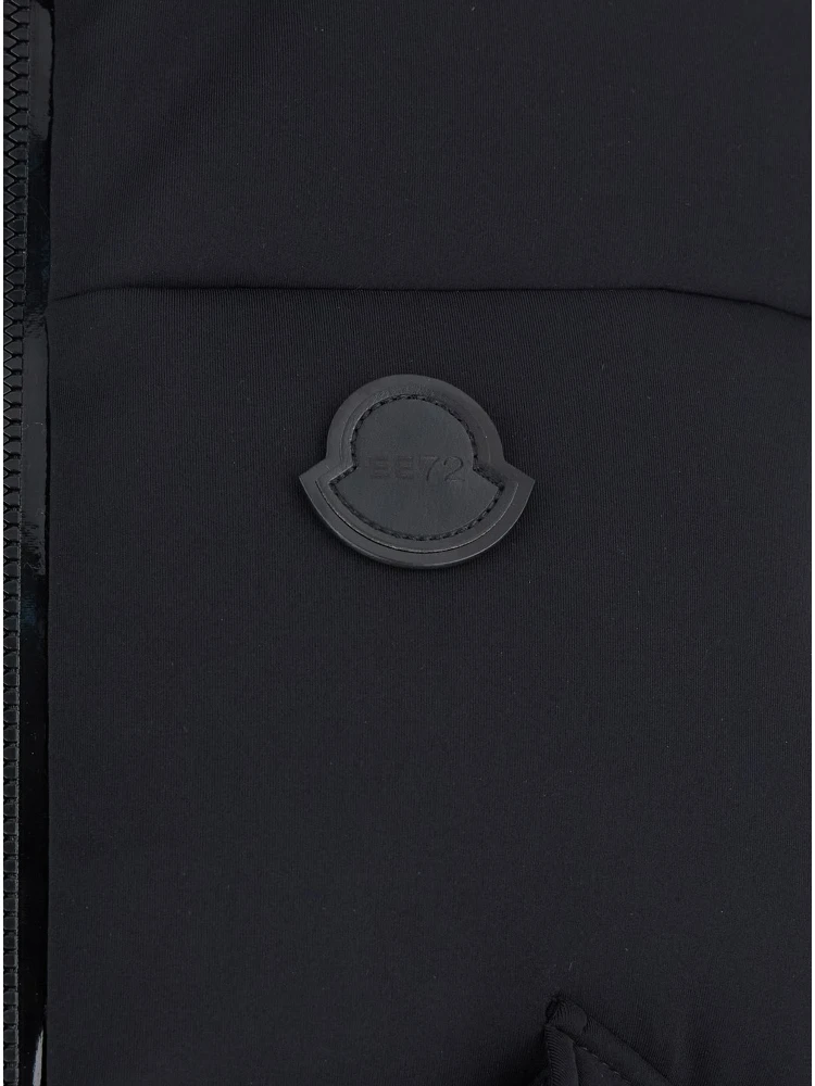 Otis Black High-Neck Vest with Logo Patch on the Chest in Tech Fabric Woman alternative