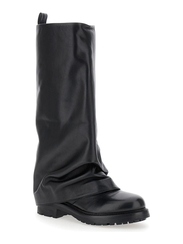 Ranger Black Leather Boots Woman alternative