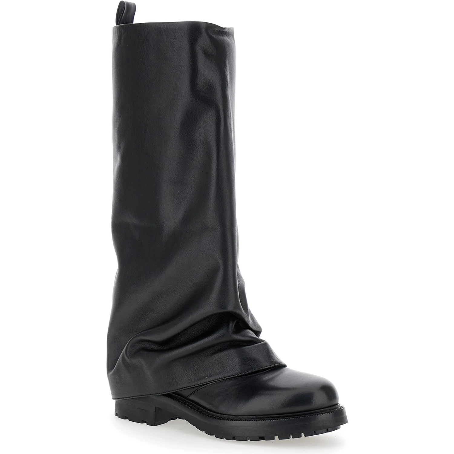 Ranger Black Leather Boots Woman