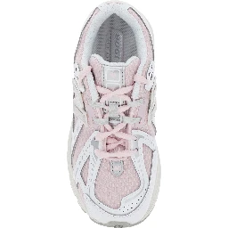 1906R Pink Low Top Sneakers with Logo Detail in Mix of Techno Fabrics Girl