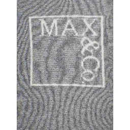 Grey Crew Neck Sweater with Front Logo Lettering in Wool Blend Girl