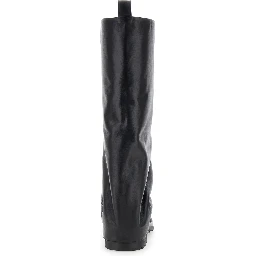 Ranger Black Leather Boots Woman