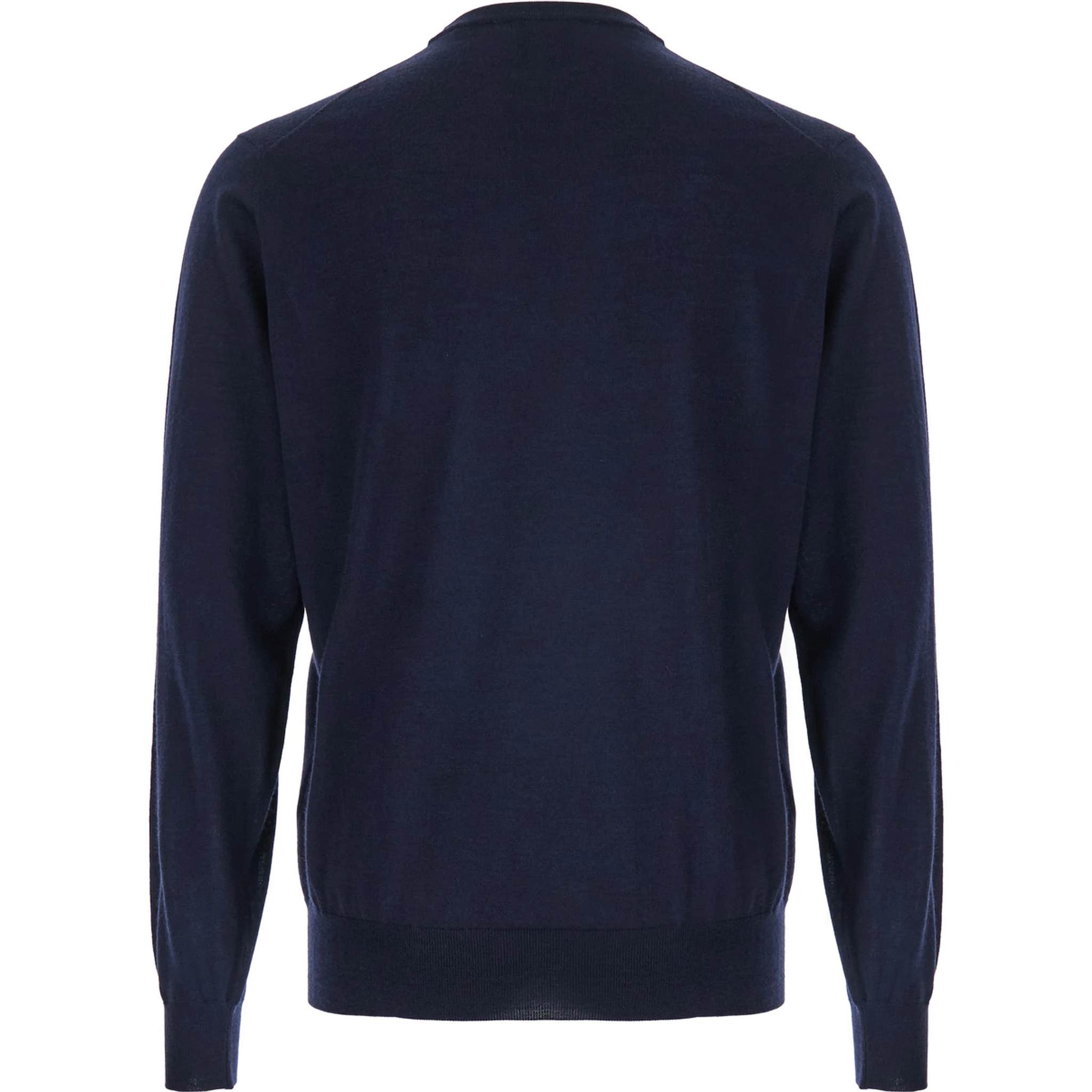 Blue Crewneck Sweater in Wool and Cashmere Man