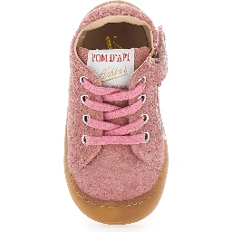 Pink Sneaker with Logo Printed on the Tongue in Rubber Baby