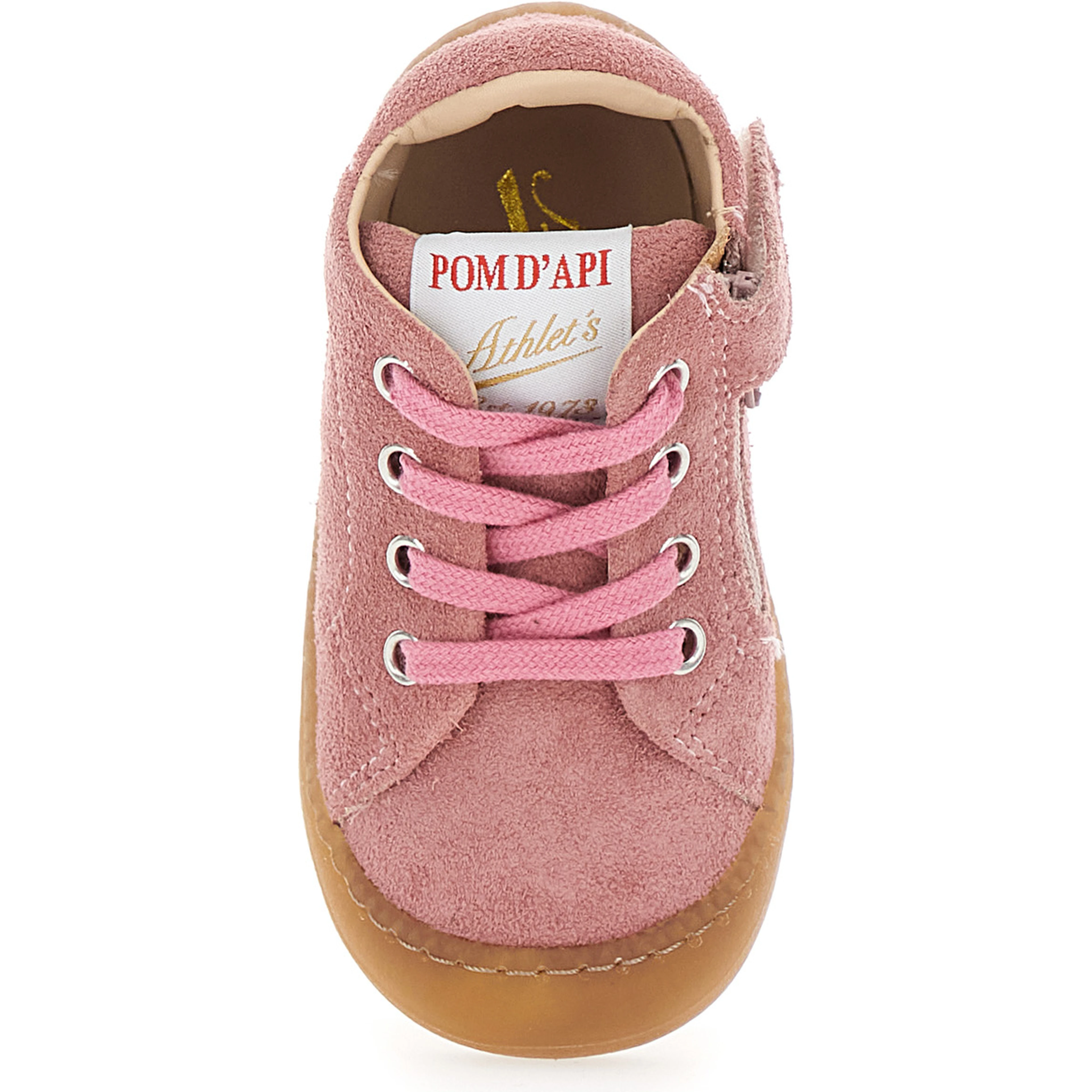 Pink Sneaker with Logo Printed on the Tongue in Rubber Baby