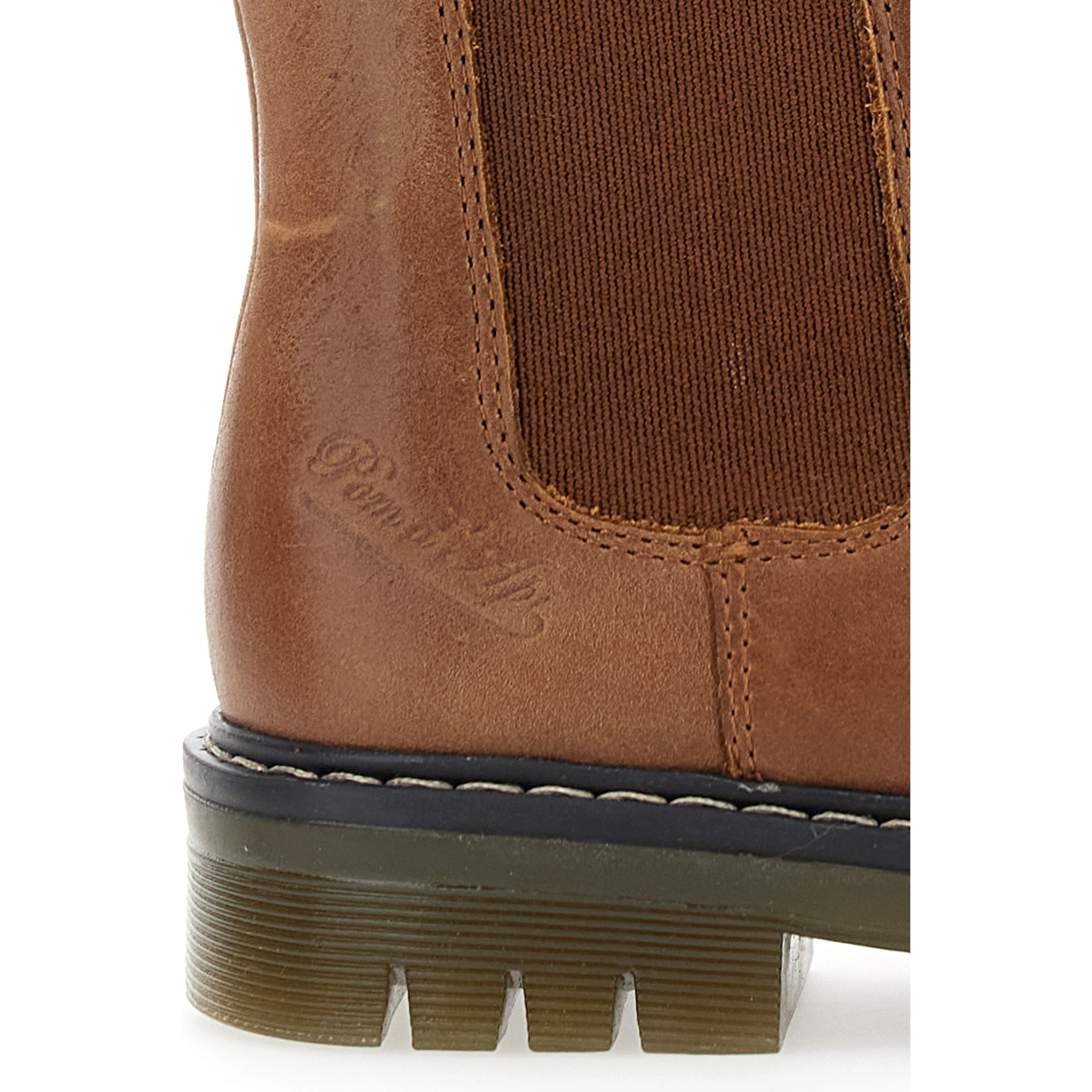 Brown Ankle Boots with Side Logo in Nubuck Leather Girl