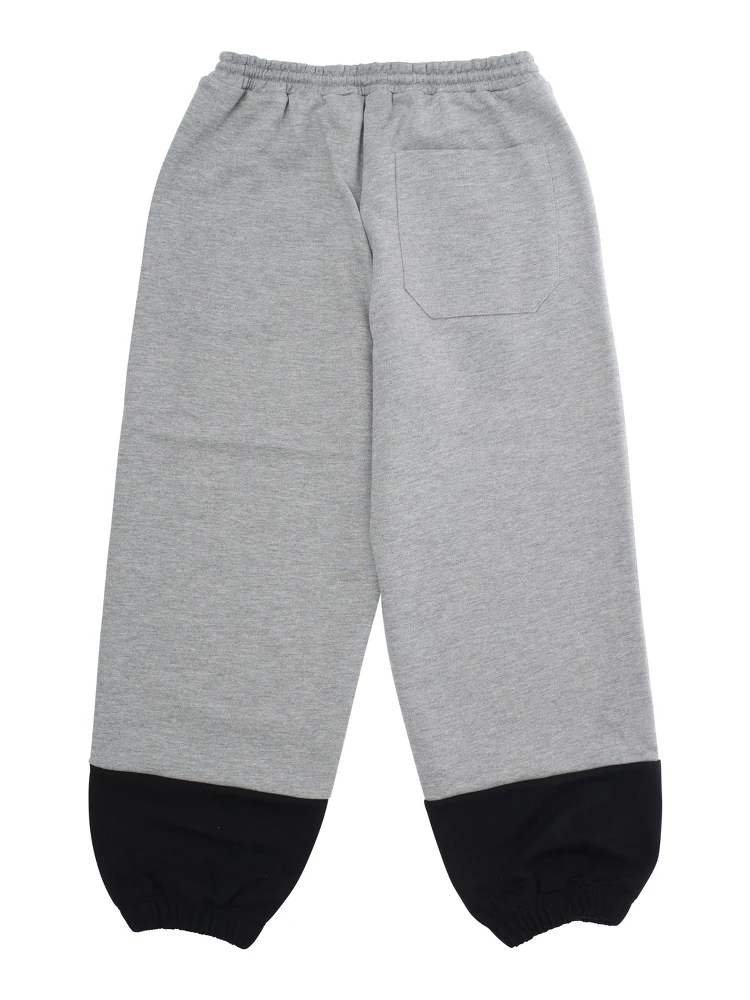 Multicolor Pants with Drawstring Elastic Waist and Logo Lettering on the Front in Cotton Boy alternative