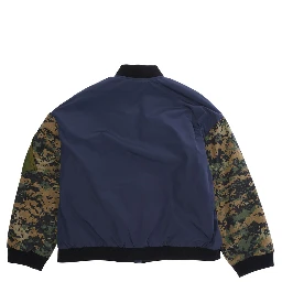 Multicolor Jacket with Sleeves with Military Motif and One Front Pocket with Check Motif in Fabric Boy