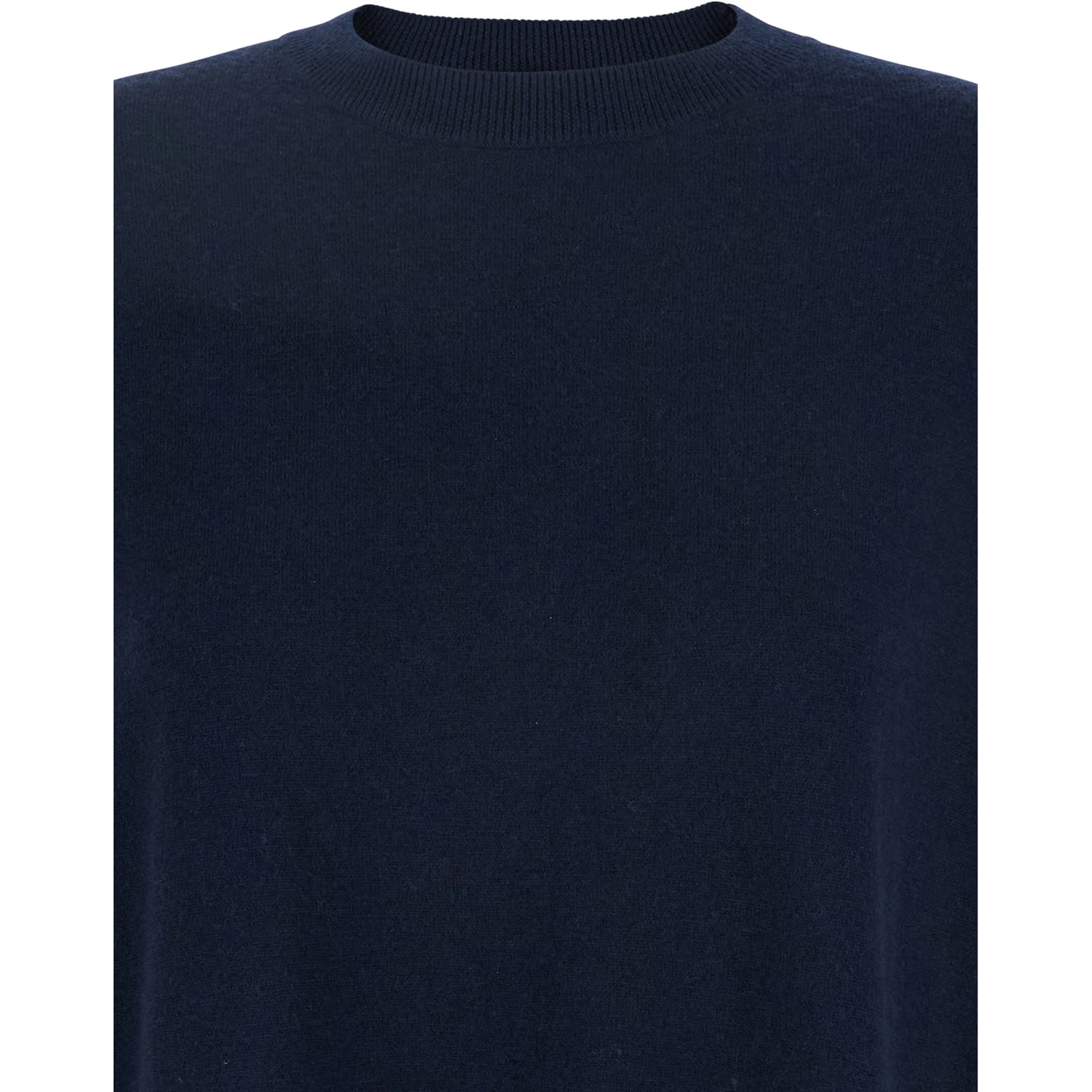 Verona Blue Sweater with Dropped Shoulders in Wool Woman