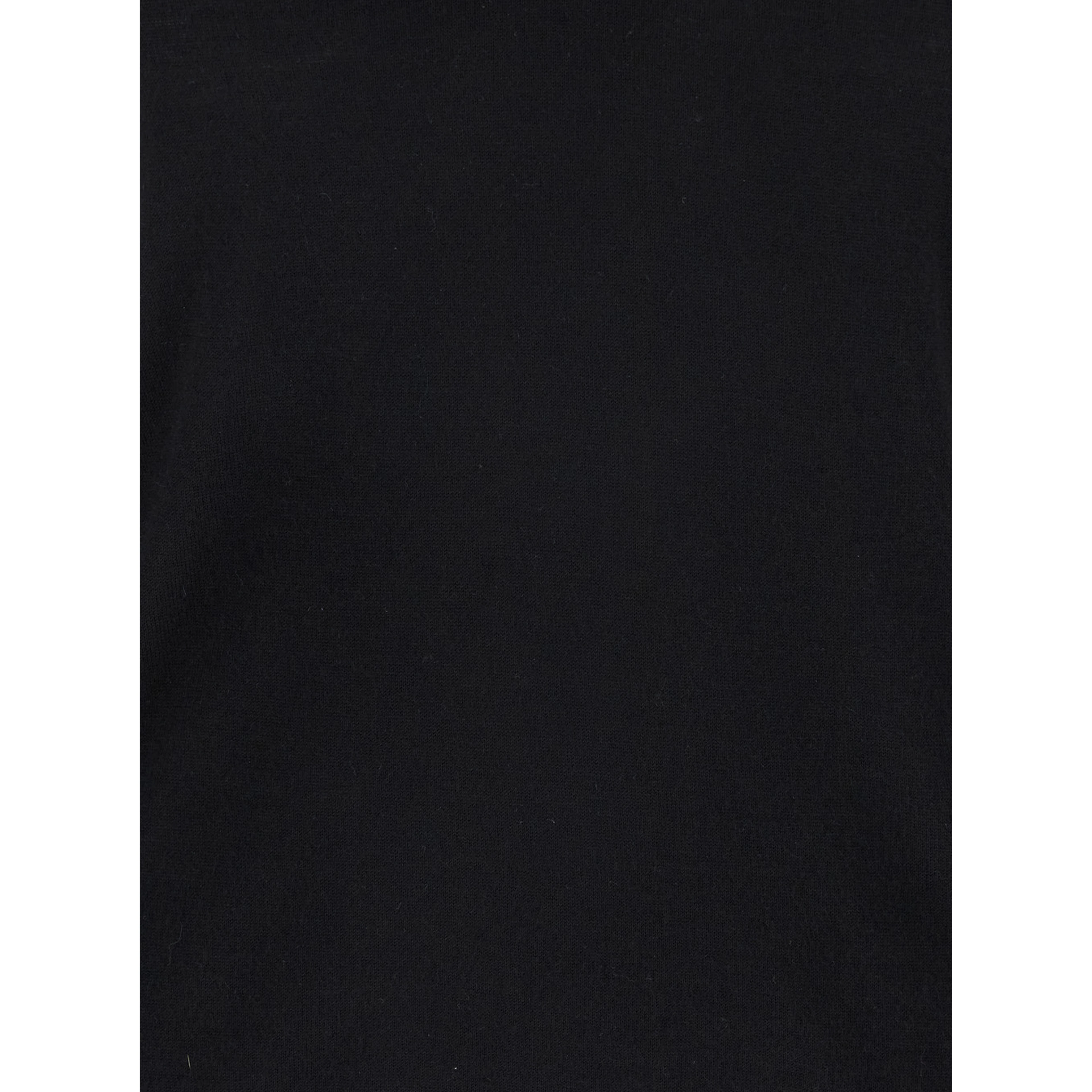 Black V-neck Sweater in Cashmere Woman