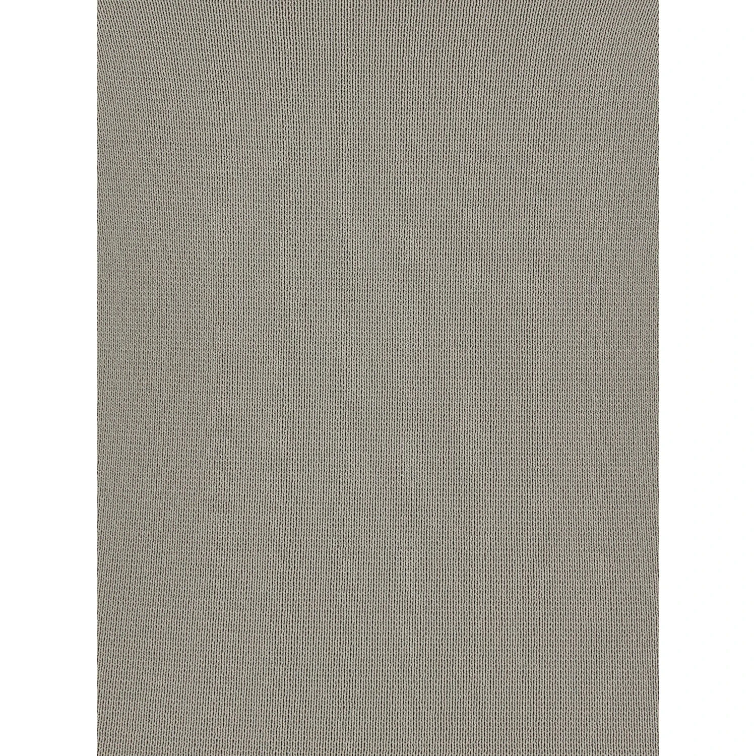 Grey U Neck Tank Top in Lightweight Knit Woman