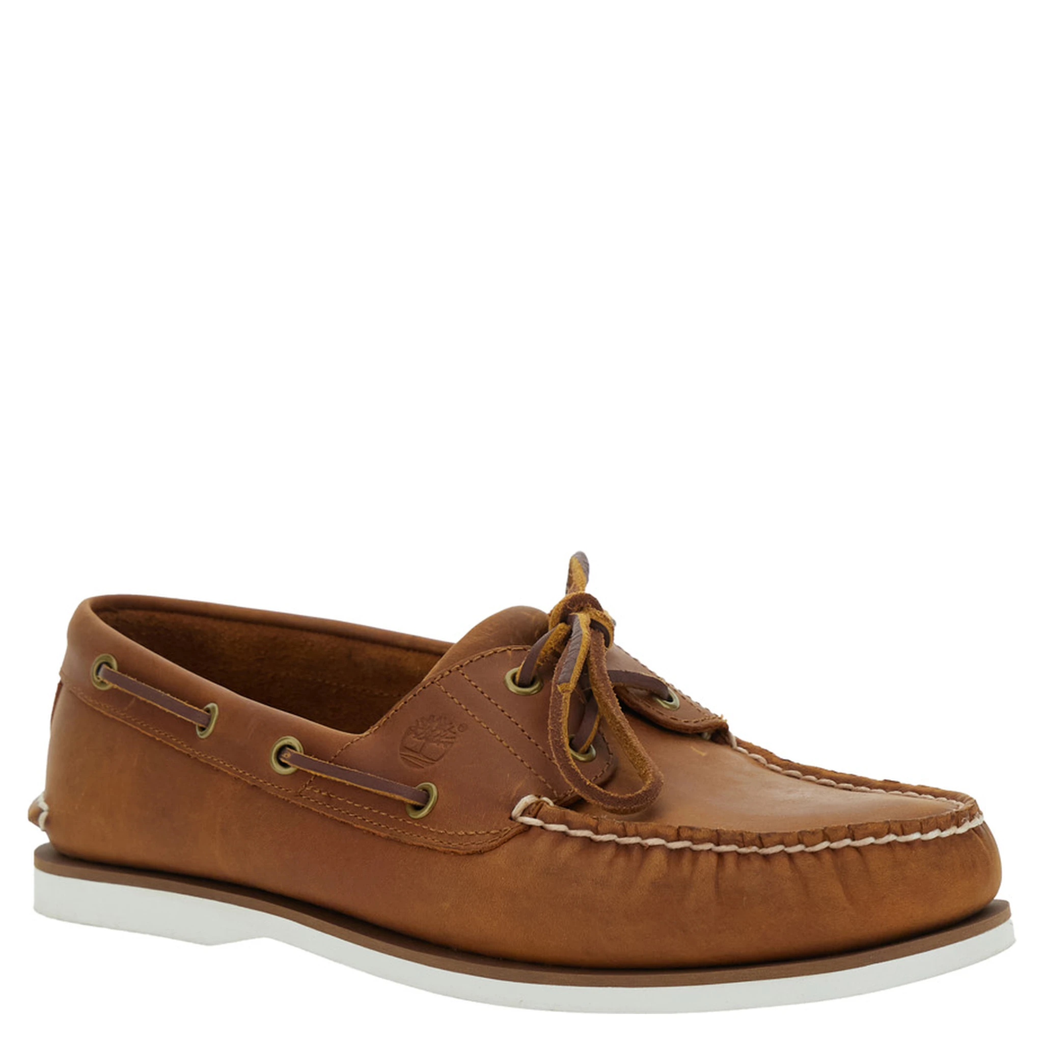 Brown Loafers with Bow Detail on the Front and Embossed Logo on the Side in Leather Man