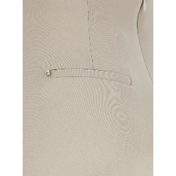 Lea Beige Flared Pants in Tech Fabric Stretch Woman