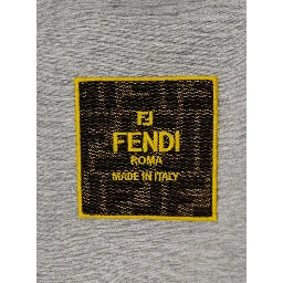 Grey Hoodie with Logo Detail in Fabric Boy