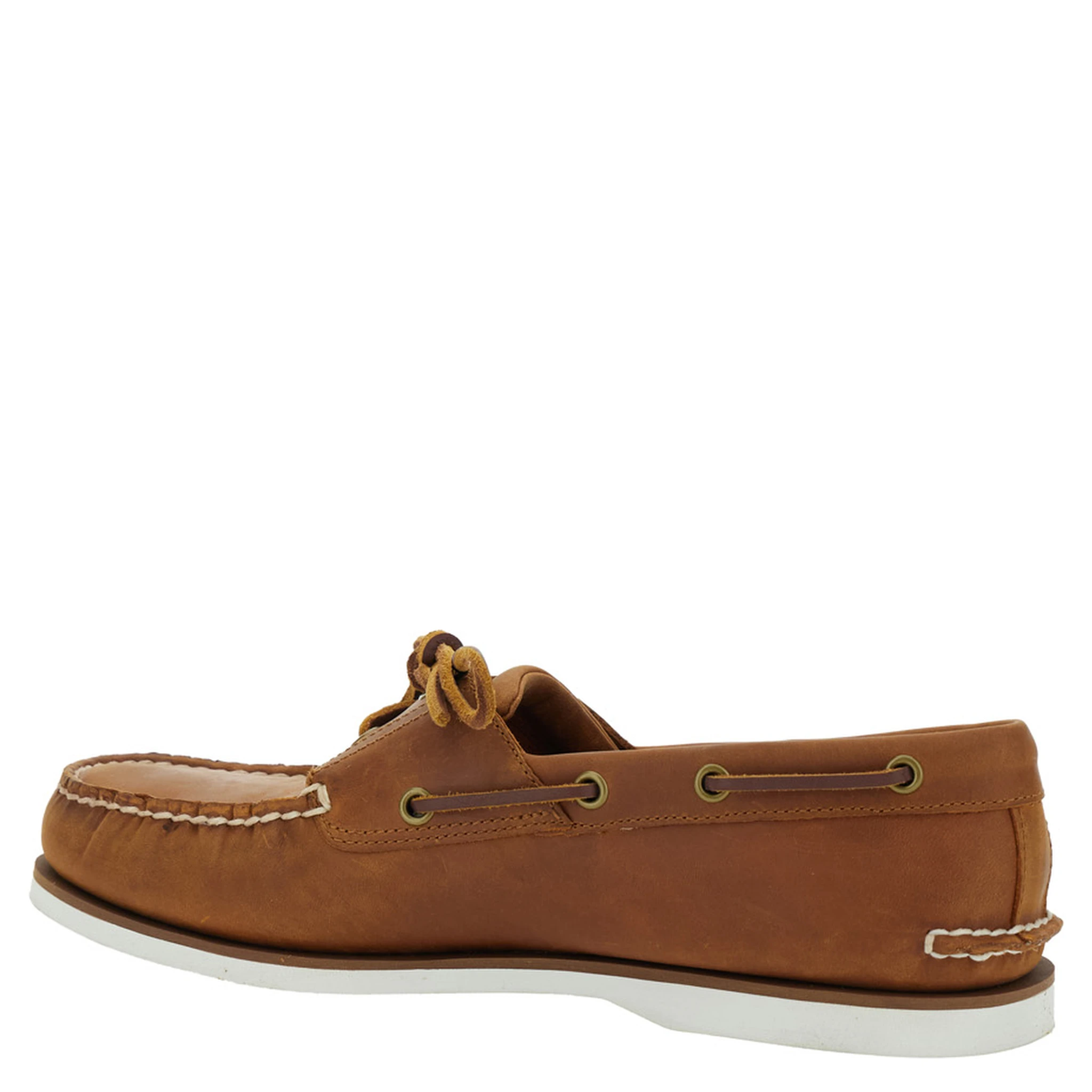 Brown Loafers with Bow Detail on the Front and Embossed Logo on the Side in Leather Man