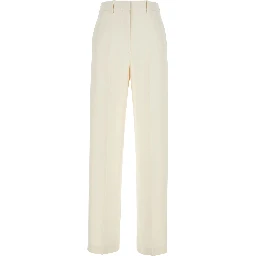 Admiral White Pants with Belt Loops in Tech Fabric Woman