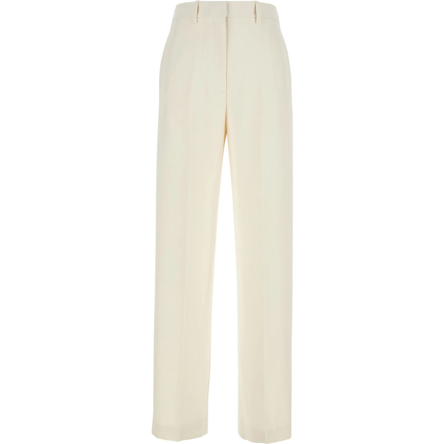 Admiral White Pants with Belt Loops in Tech Fabric Woman