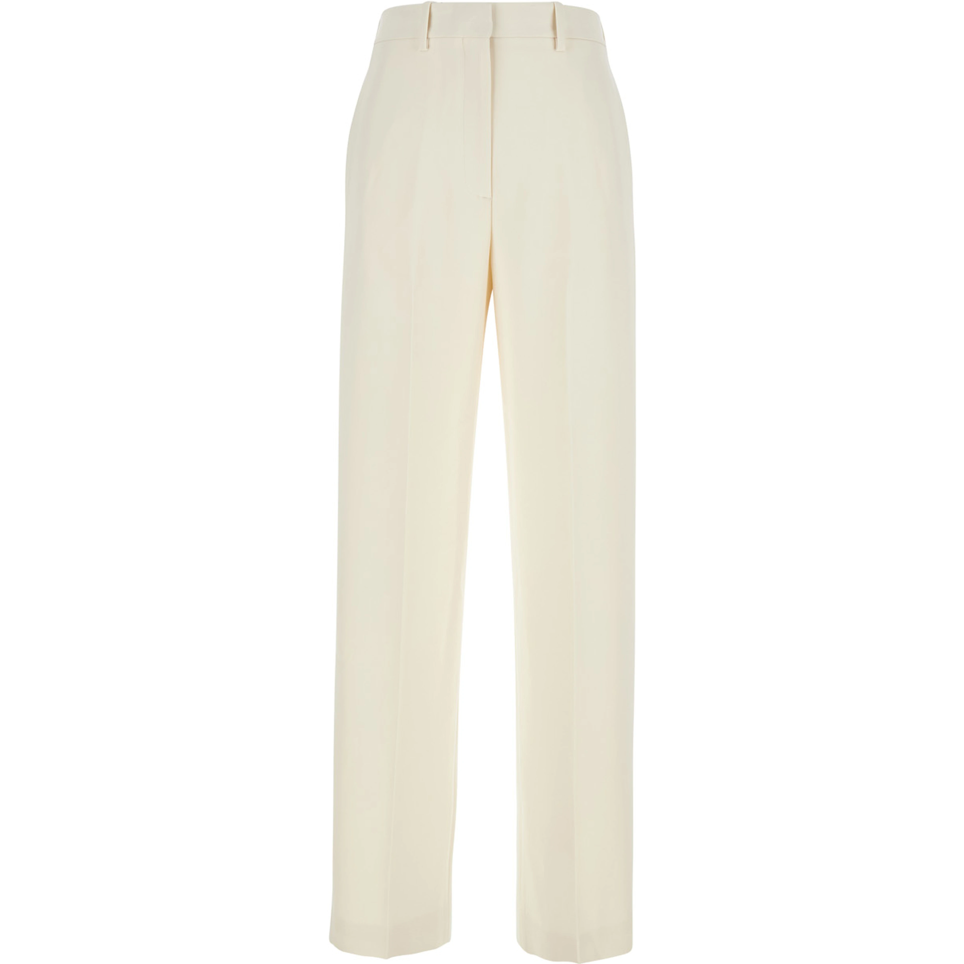 Admiral White Pants with Belt Loops in Tech Fabric Woman