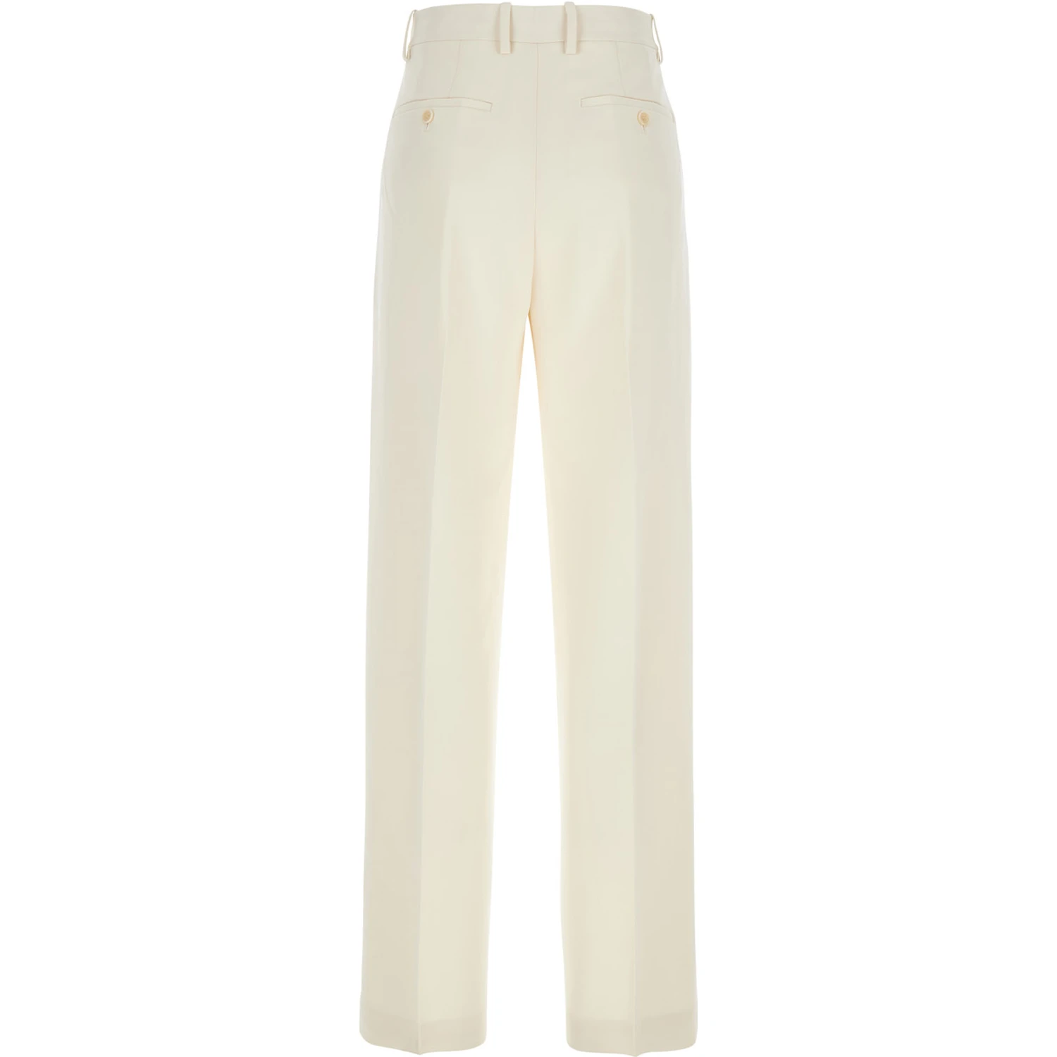 Admiral White Pants with Belt Loops in Tech Fabric Woman