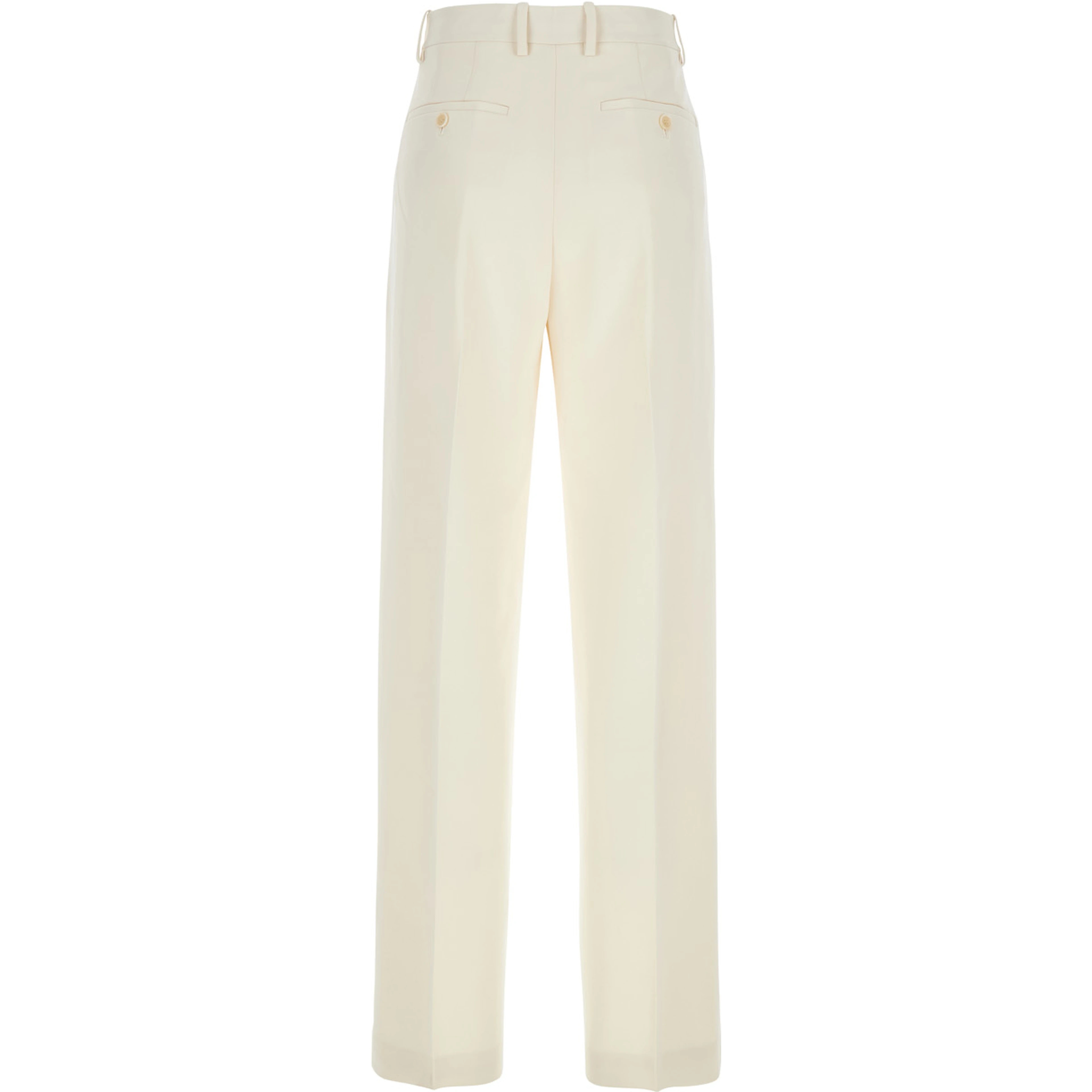 Admiral White Pants with Belt Loops in Tech Fabric Woman