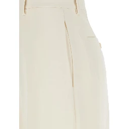 Admiral White Pants with Belt Loops in Tech Fabric Woman