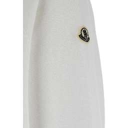 White Hoodie with Logo Lettering on the Front and Logo Print on the Rear in Cotton Man