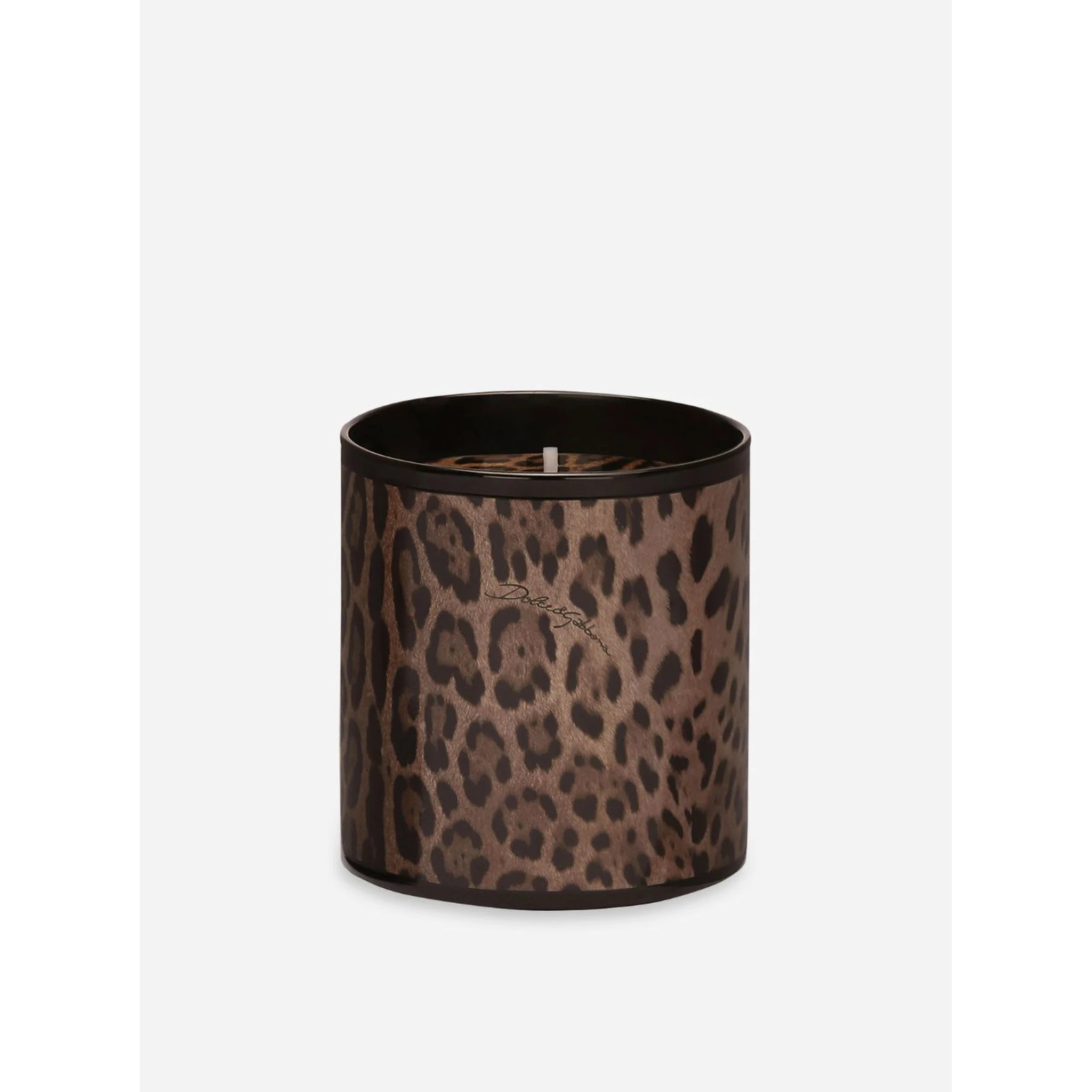 Patchouli Scented Candle with Leopard Print