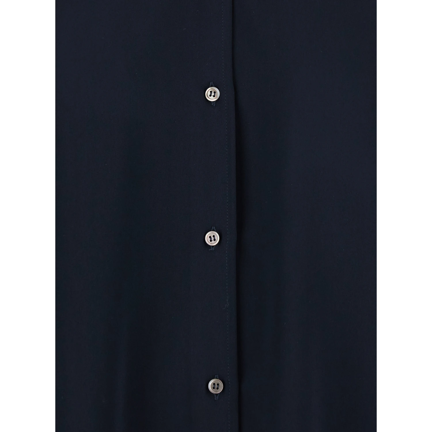 Blue Shirt with Classic Collar in Tech Fabric Woman