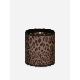 Patchouli Scented Candle with Leopard Print