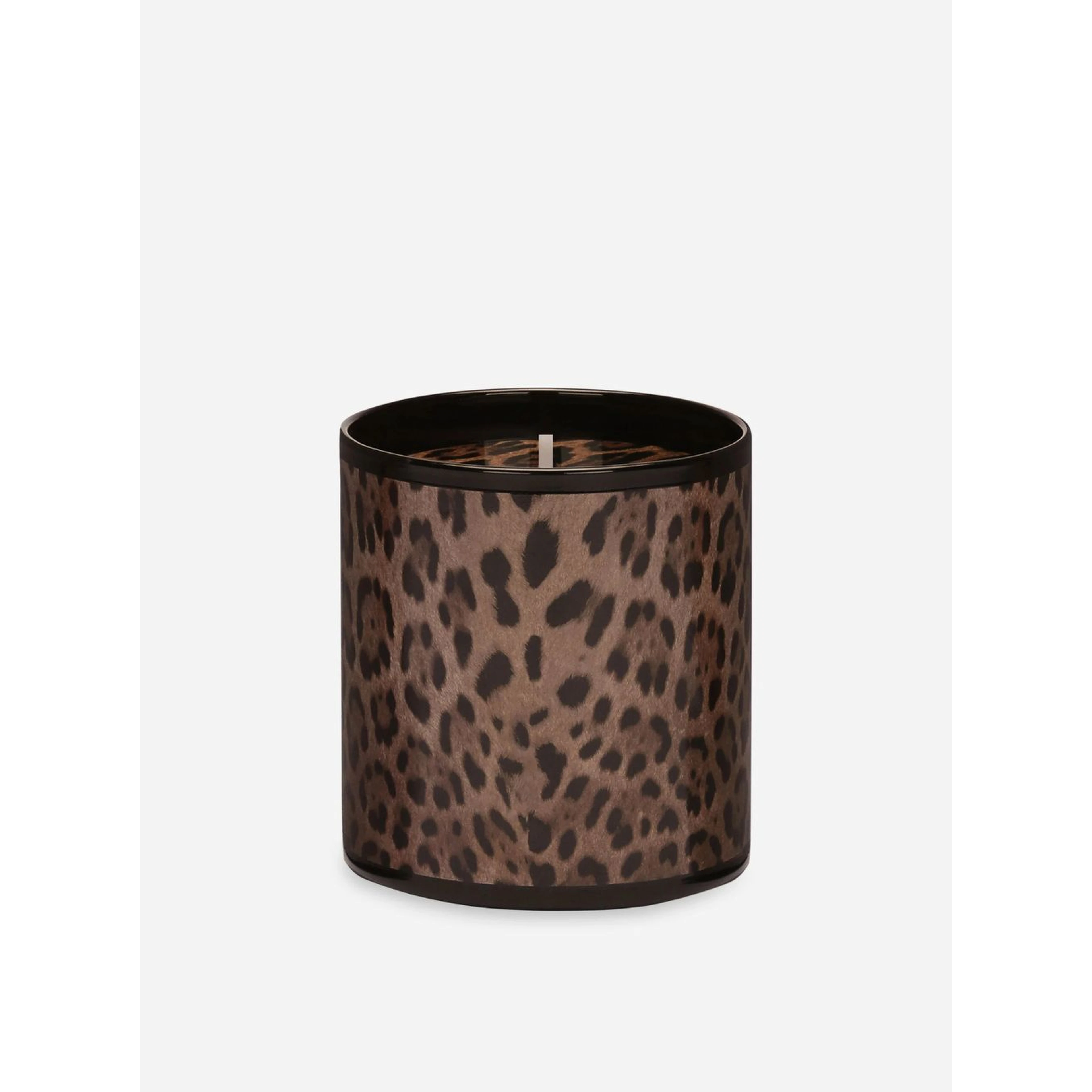 Patchouli Scented Candle with Leopard Print