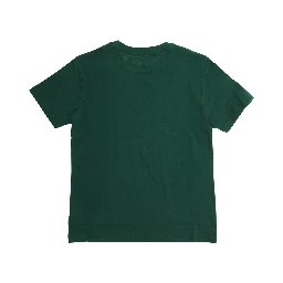Green T-shirt with Logo in Cotton Boy