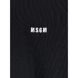 Black T-Shirt with Lettering Logo on the Front in Cotton Man