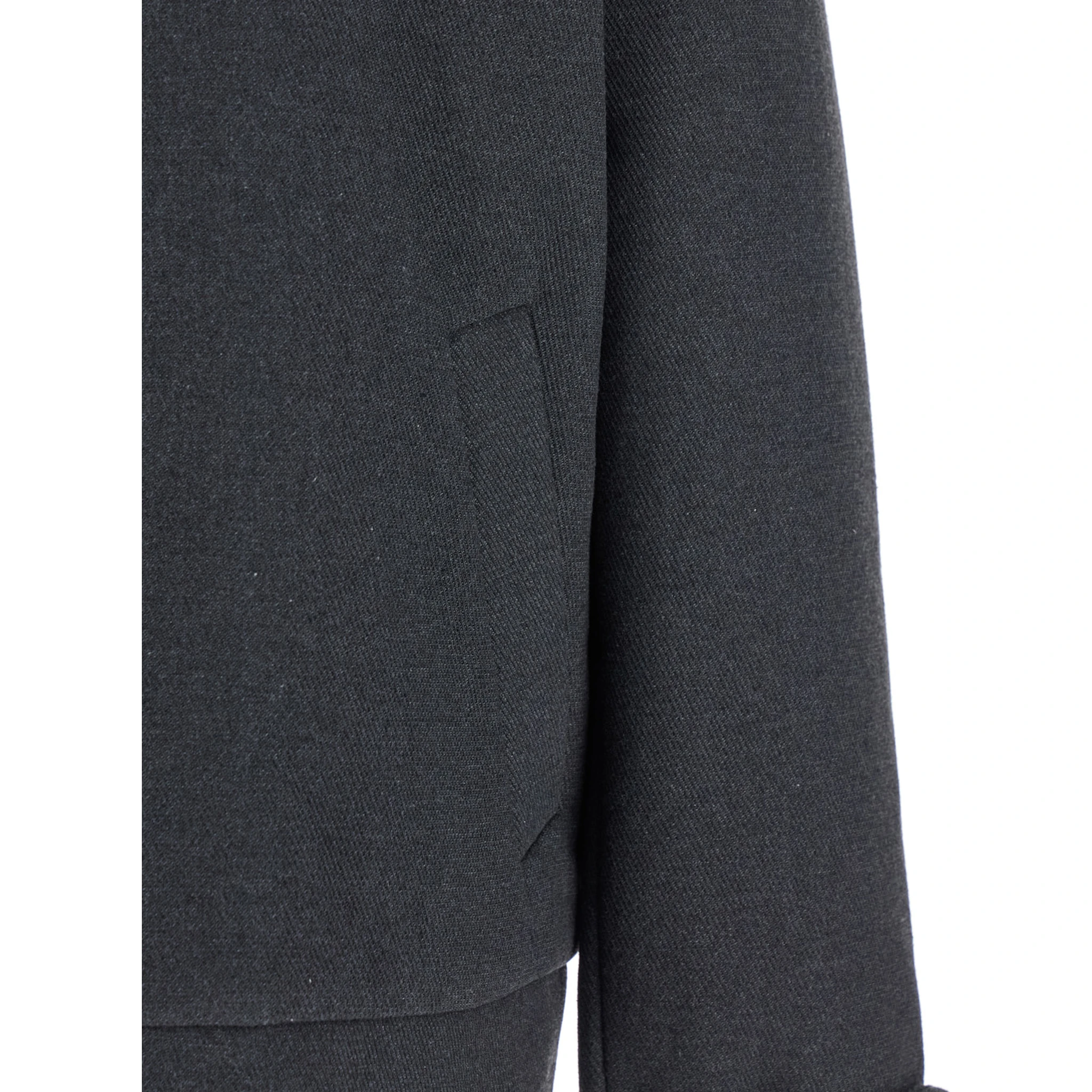 Peter Black Jacket with Classic Collar and Front Zip Closure in Wool Blend Man