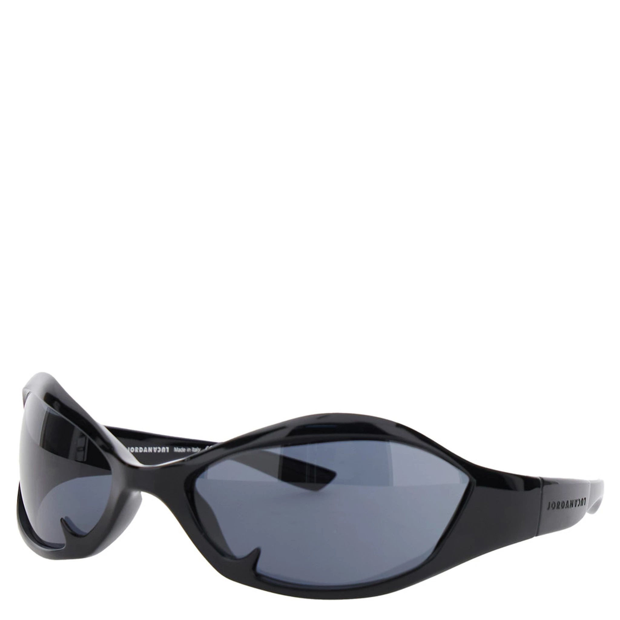 Black Sunglasses with Engraved Logo in Nylon Man