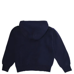Blue Sweatshirt with Web Detail on the Front in Cotton Boy