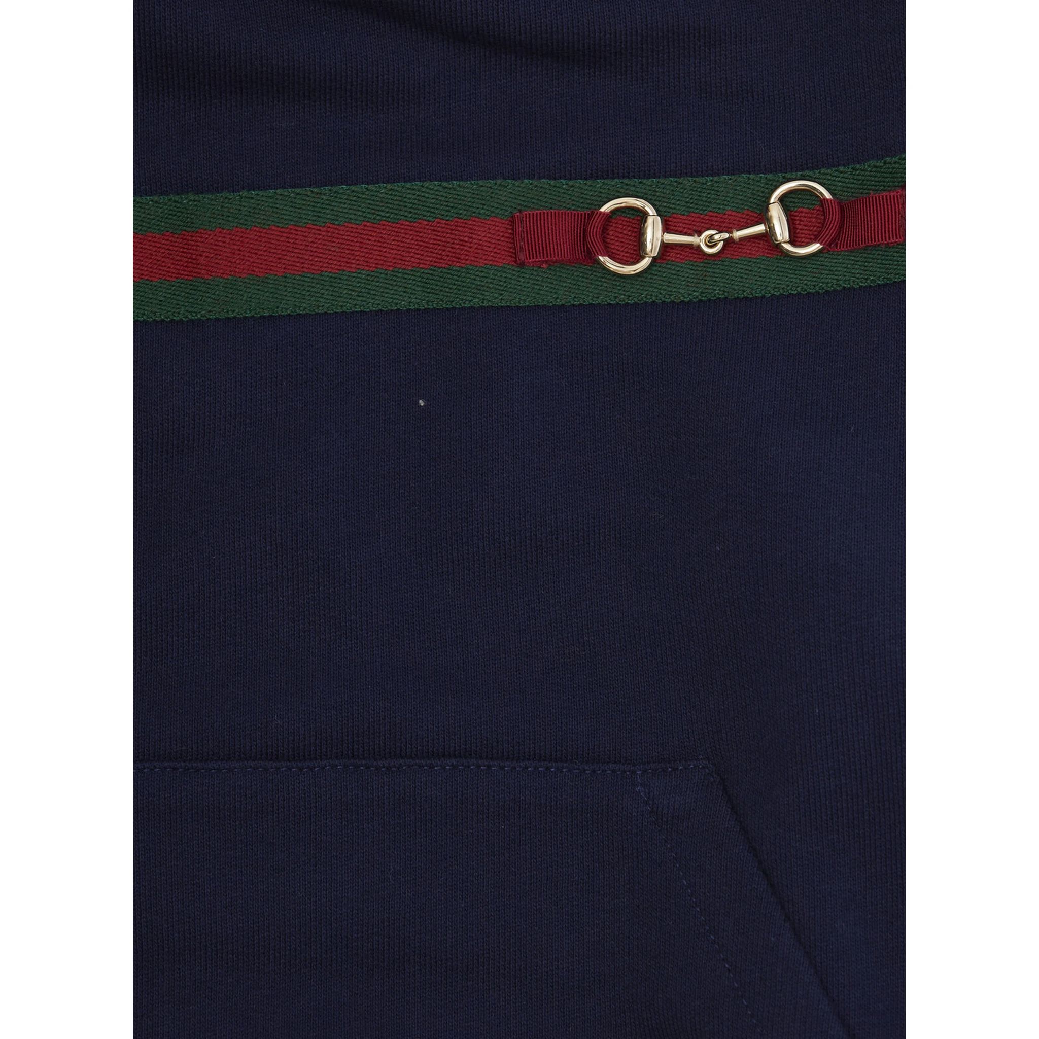 Blue Sweatshirt with Web Detail on the Front in Cotton Boy